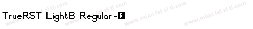 TrueRST LightB Regular字体转换